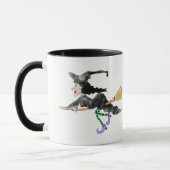 Aangepaste naam Witch Halloween Mok (Links)