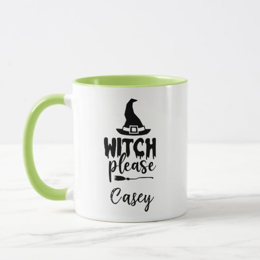 Aangepaste naam ' Witch Please' Mok (Links)