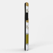 Aangepaste naam witte gouden harten Case-Mate iPhone case (Achterkant/rechts)