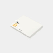 Aangepaste naam Witte Kat Post - Opmerkingen Post-it® Notes (Schuin)