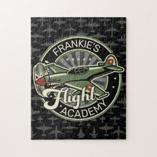 Aangepaste NAAM WWII Militair Gevechtsvliegtuig Oo Legpuzzel