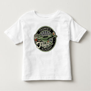 Aangepaste naam WWII Militaire brandweervlakte Ret Kinder Shirts