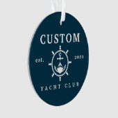 Aangepaste naam Yacht Ornament, Aangepaste Jacht D Ornament (voorkant)