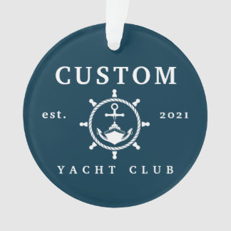 Aangepaste naam Yacht Ornament, Aangepaste Jacht D Ornament