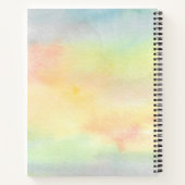 Aangepaste naam Yoga Instructor Sunflower Notitieboek (Achterkant)