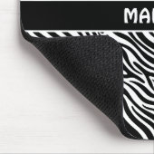 Aangepaste naam Zebra Patroon Muismat (Hoek)