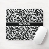 Aangepaste naam Zebra Patroon Muismat (Met muis)