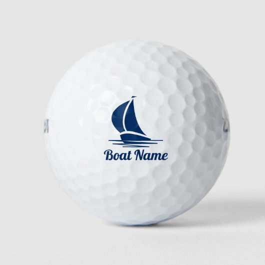 Aangepaste naam zeeschip logo golfballen (Voorkant)
