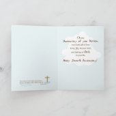 Aangepaste naam Zevende Jubileum van Baptism Boy A Kaart (Binnen)