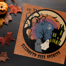 Aangepaste Naam Ziet Geesten Halloween Faux Paperc