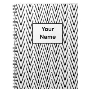Aangepaste naam Zig Zag Spiral Photo Notitieboek