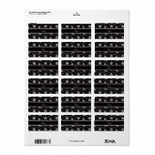 Aangepaste naam: zilverglitter sterren en manen etiket (Full Sheet)