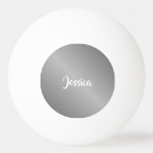 Aangepaste naam zilvergradiënt pingpongballen (Voorkant)