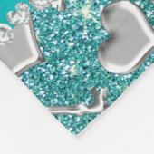 Aangepaste naam zilverharten kalkooisegelaar fleece deken (Hoek)