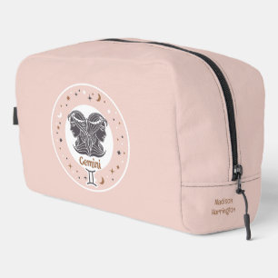 Aangepaste Naam Zodiac Sign Gemini Toilettasje