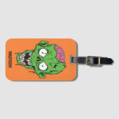 Aangepaste naam Zombie Bagagelabel (Voorkant (horizontaal))
