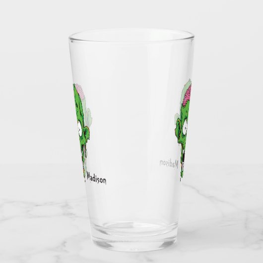 Aangepaste naam Zombie pint glas (Links)