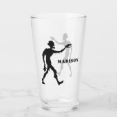 Aangepaste naam Zombie pint glas (Achterkant)