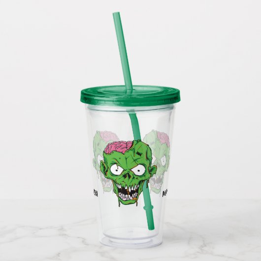 Aangepaste naam Zombie-tumblers Acryl Drinkbeker (Links)