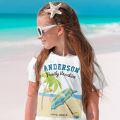 Aangepaste naam zomervakantie t-shirt