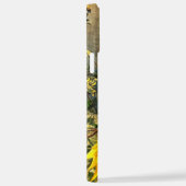 Aangepaste naam Zonnebloem Foto  textuur iPhone Hoesje (Rechterkant)