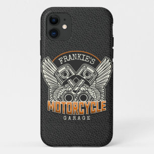 Aangepaste naam zuigflesje wingermotorfiets iPhone 11 hoesje