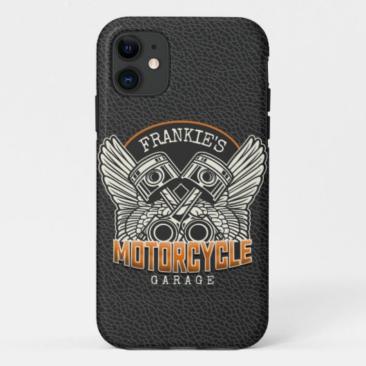 Aangepaste naam zuigflesje wingermotorfiets Case-Mate iPhone case (Achterkant)