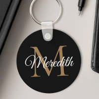 Aangepaste naam zwart monogramhandschrift handschr