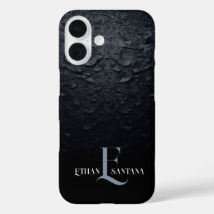 Aangepaste naam Zwart verloop iPhone 16 Hoesje