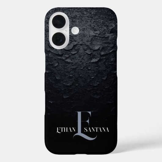 Aangepaste naam Zwart verloop Case-Mate iPhone Case (Achterkant)