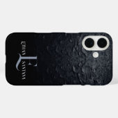 Aangepaste naam Zwart verloop Case-Mate iPhone Case (Achterkant (horizontaal))