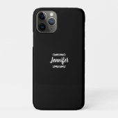 Aangepaste naam zwart-wit Case-Mate iPhone case (Achterkant)