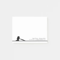 Aangepaste naam zwart-wit Gavel Attorney
