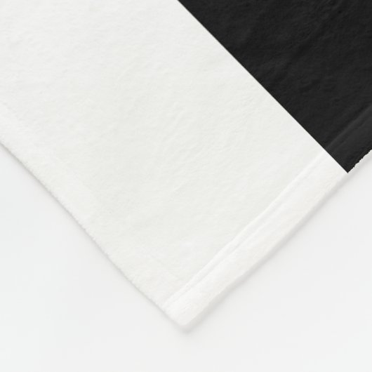 Aangepaste naam Zwart-wit Gestreept Fleece Deken (Hoek)