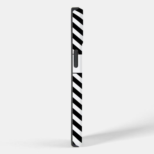 Aangepaste naam Zwart/Wit Strepen Case-Mate iPhone Case (Achterkant / Rechts)