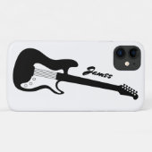 Aangepaste naam zwarte en witte elektrische rockgi Case-Mate iPhone case (Achterkant (horizontaal))