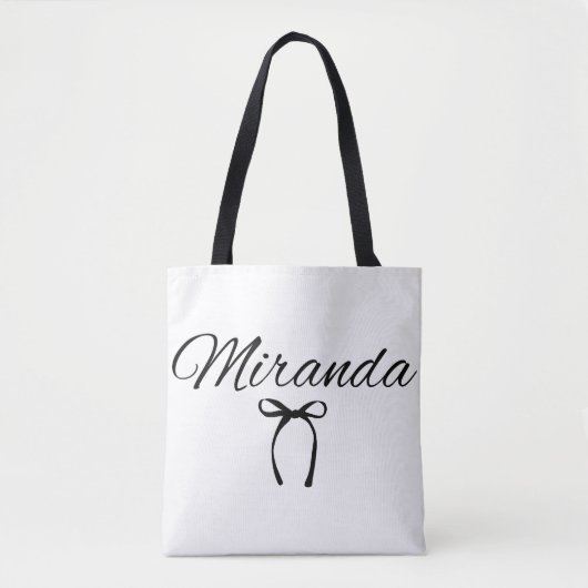 Aangepaste naamboog draagtas (Voorkant)