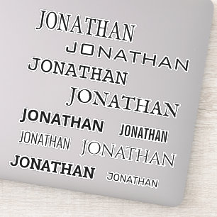 Aangepaste naamformaten Monogram Laptop-beker Sticker