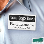 Aangepaste naamkaart met horizontale Logo - Detail Naambadge