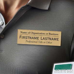 Aangepaste naamkaart - naam van de organisatie of  naambadge