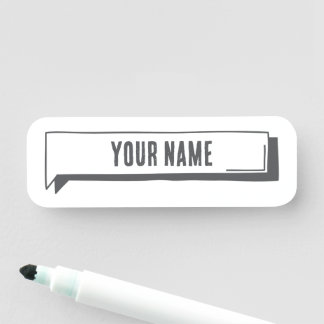 Aangepaste naamlabel – Tabbladframe Naamplaatje