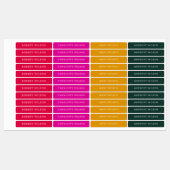 Aangepaste naamlabels labels (Vel)