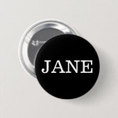 Aangepaste naampin ronde button 5,7 cm (Voorkant /achterkant)