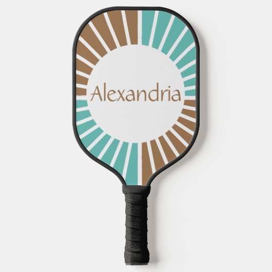 Aangepaste naamretro pickleball paddle (Voorkant)