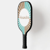 Aangepaste naamretro pickleball paddle (Links)