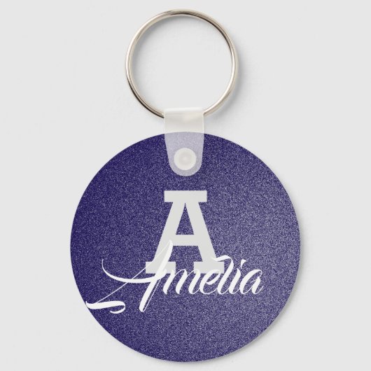 Aangepaste naamsleutelketen | Monogrammen Sleutelh Sleutelhanger (Voorkant)