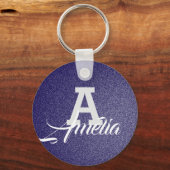 Aangepaste naamsleutelketen | Monogrammen Sleutelh Sleutelhanger (Voorkant)