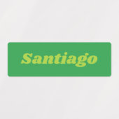 Aangepaste naamsticker labels (Design 2)
