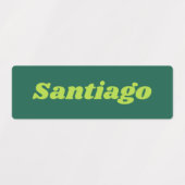 Aangepaste naamsticker labels (Design 1)