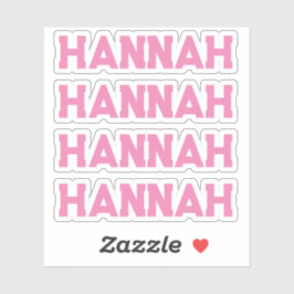 Aangepaste naamsticker sticker